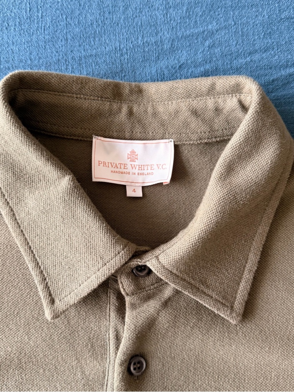 Private White VC Men's Short Sleeve Olive Polo